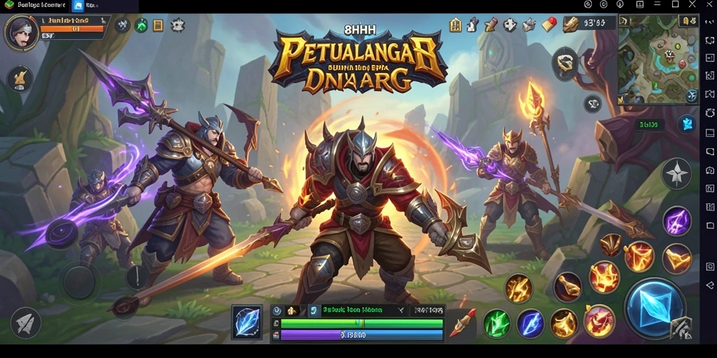 Tangkapan layar gameplay ARPG yang mendebarkan di 8HHH.