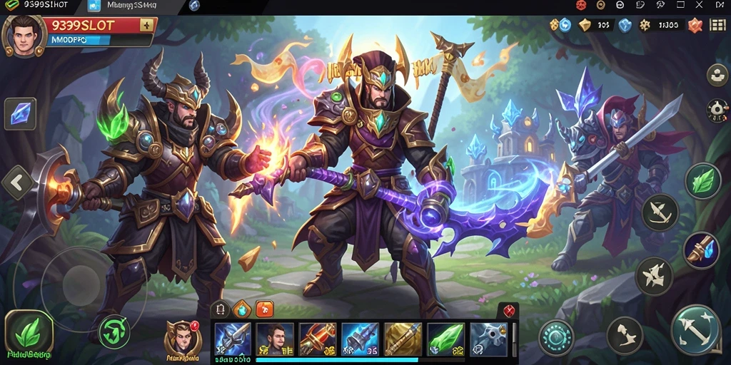 Tampilan gameplay menakjubkan dari 9399SLOT di dunia MMORPG.
