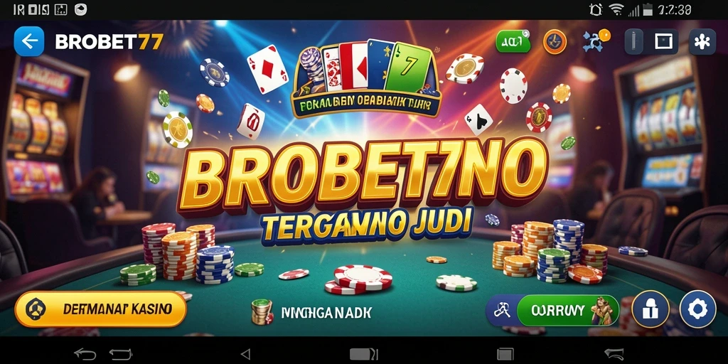 Tampilan gameplay Kasino BROBET77 yang menarik dan menghibur.