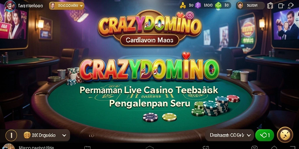 Gameplay seru di CRAZYDOMINO dengan dealer live yang interaktif.