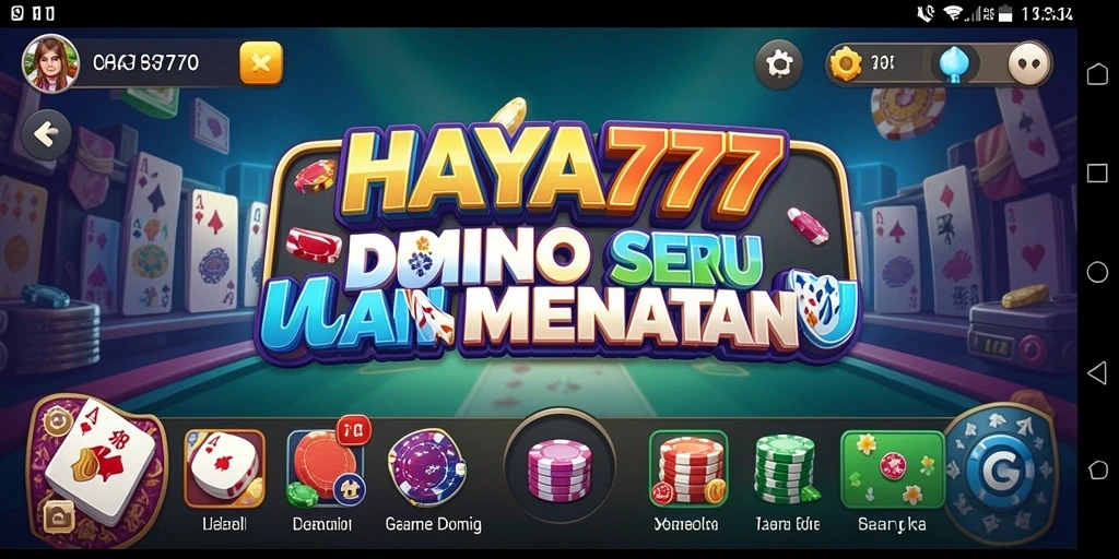 Tampilan gameplay Domino yang seru di HAYA777.