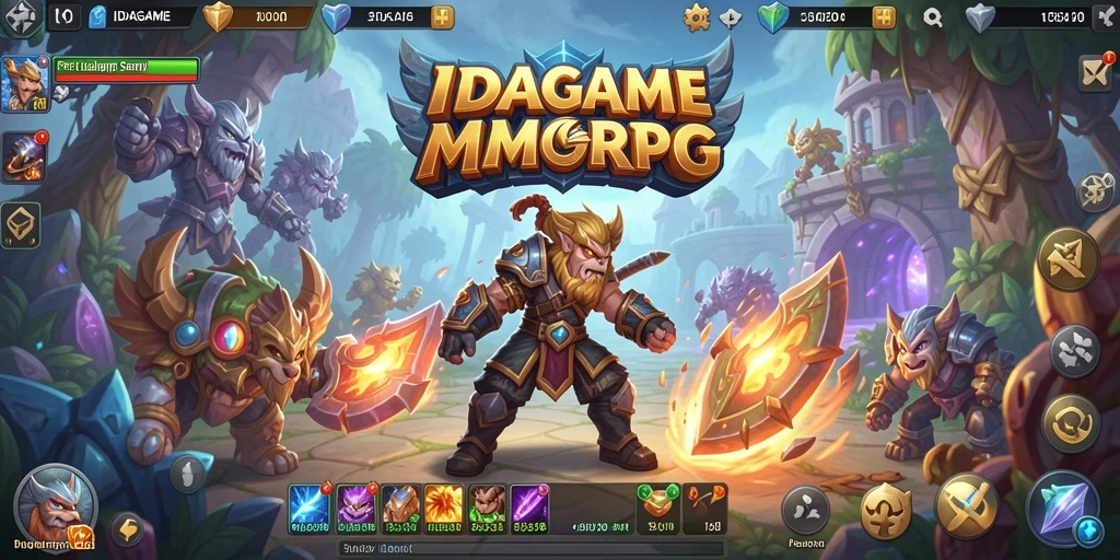 Tampilan gameplay seru dari IDAGAME dalam dunia MMORPG.