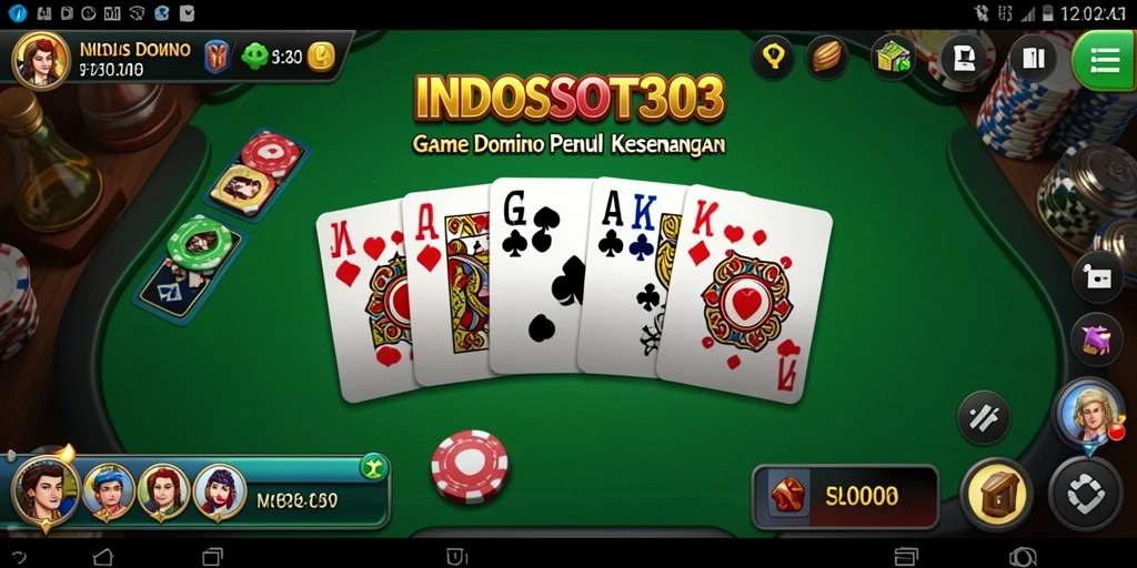 Screenshot game INDOSLOT303 menampilkan keseruan bermain Domino.