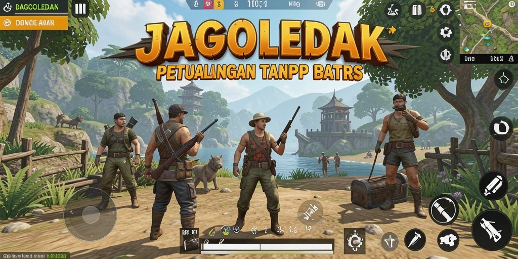 Gameplay JAGOLEDAK yang seru dalam dunia terbuka
