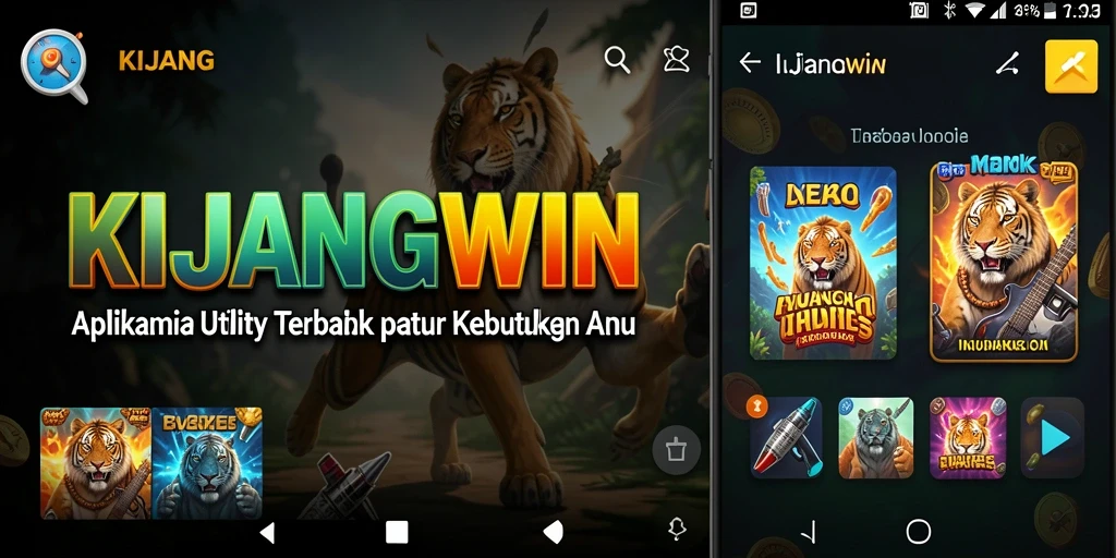 Tampilan utama KIJANGWIN menampilkan antarmuka yang intuitif dan mudah digunakan.