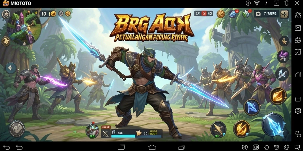 Tampilan gameplay ARPG yang mendebarkan di MIOTOTO.