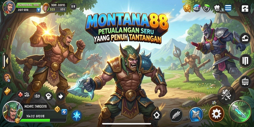 Screenshot MONTANA88 yang menampilkan gameplay seru di dunia petualangan.