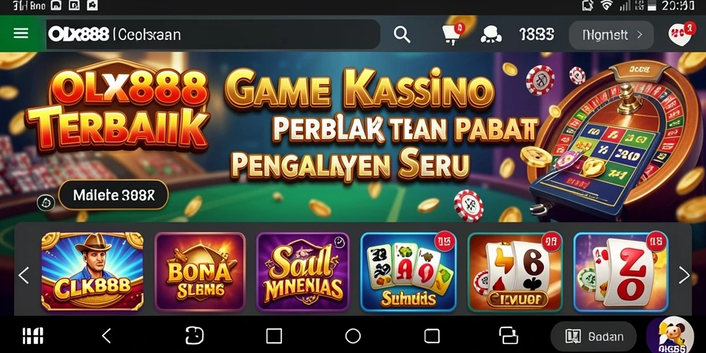 Tampilan gameplay seru dan menarik di OLX888.