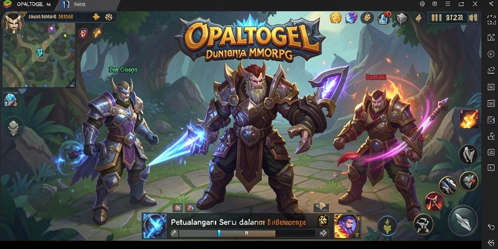 Menampilkan gameplay seru dalam dunia MMORPG OPALTOGEL.