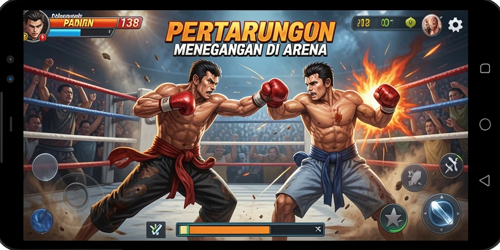 Gameplay mendebarkan di arena pertempuran PANEN138.