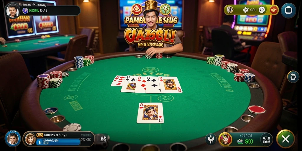 Tampilan gameplay seru dalam aplikasi PK95 yang menghadirkan pengalaman poker terbaik.