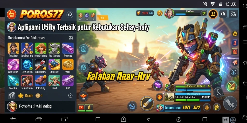Tampilan utama <strong>POROS77</strong> dengan fitur utility yang canggih dan mudah diakses.