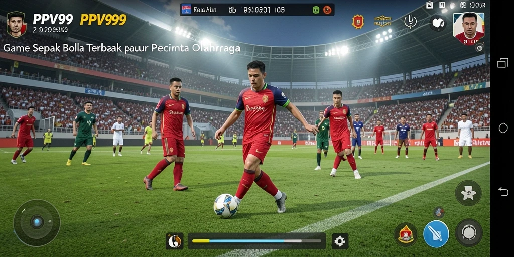 Tampilan gameplay PPV99 yang mendebarkan dan seru saat bermain sepak bola.