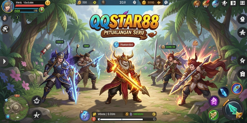 Tampilan gameplay seru di QQSTAR88 yang penuh tantangan petualangan.