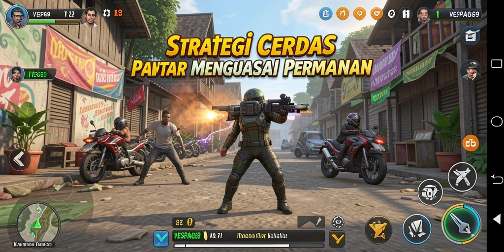 Tampilan menarik dari gameplay VESPA69 yang penuh strategi.